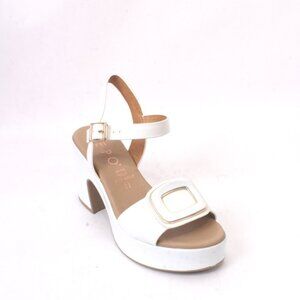 PHIL GATIÈR by REPO 57275a White Leather Platform Sandals